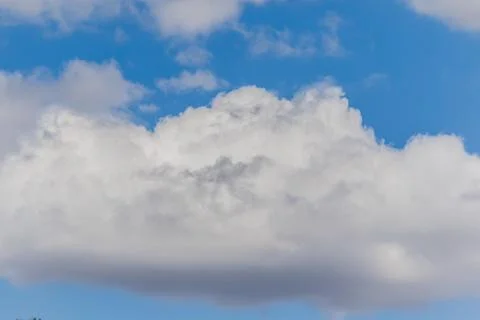 Blue sky with clouds (background) Stock Photos