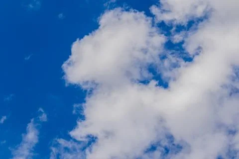 Blue sky with clouds (background) Stock Photos