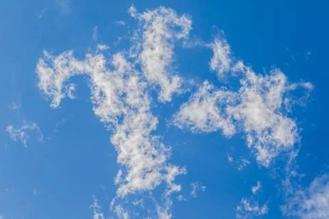 Blue sky with clouds (background) Stock Photos