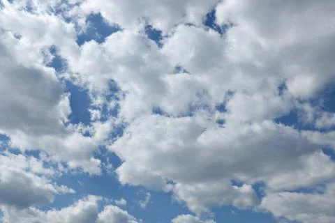 Blue sky with clouds background Stock Photos