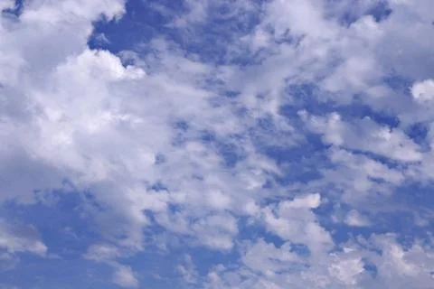 Blue sky with clouds background Foto stock