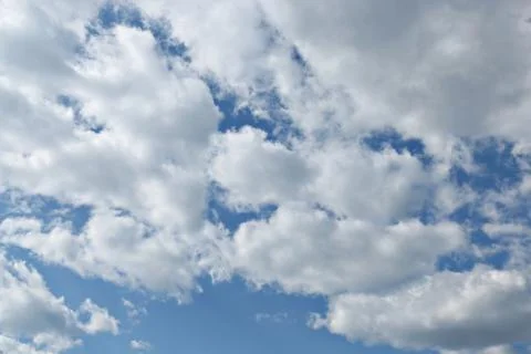 Blue sky with clouds background Foto stock