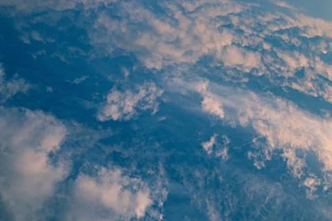 Blue sky with clouds background Stock Photos