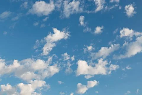 Blue sky with clouds background Stock Photos