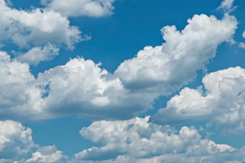 Blue sky with clouds background Foto stock