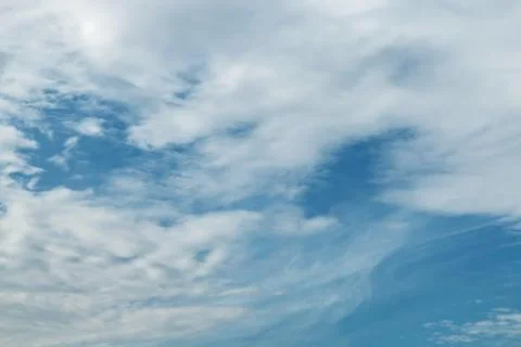Blue sky with clouds background Foto stock
