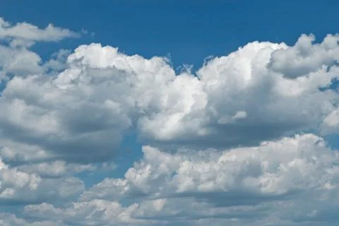 Blue sky with clouds background Foto stock