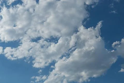 Blue sky with clouds background Foto stock