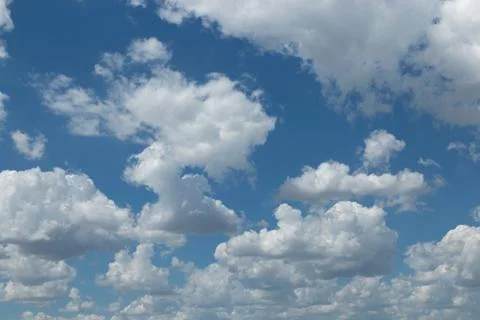 Blue sky with clouds background Foto stock