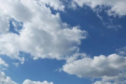 Blue sky with clouds background Stock-Fotos