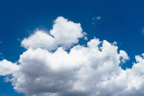 Blue sky with clouds background Stock Photos