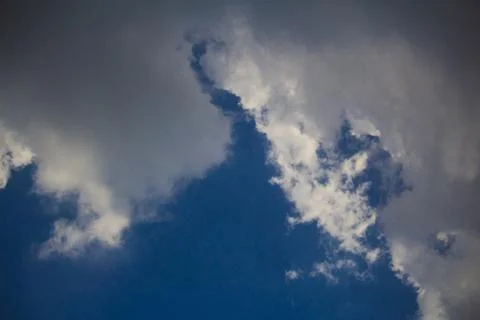 Blue sky with clouds background Foto stock