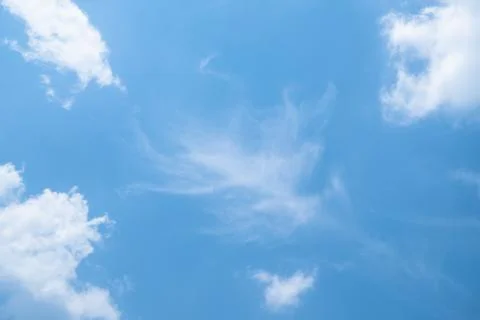 Blue sky with clouds  background Stock Photos