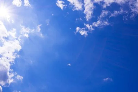 Blue sky clouds for background Stock Photos
