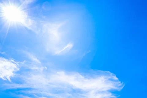 Blue sky clouds for background Stock Photos