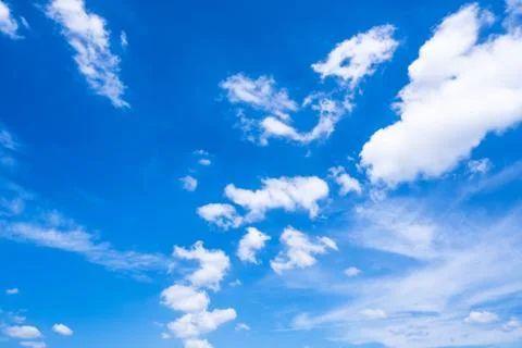Blue sky clouds for background Stock Photos