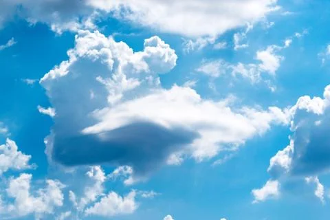 Blue sky with clouds background Foto stock