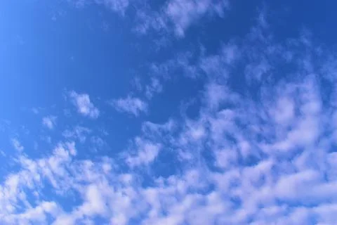 Blue sky with clouds background Stock Photos