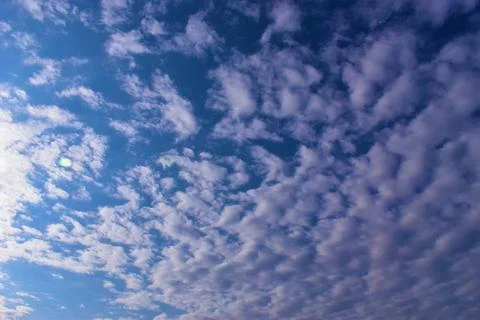 Blue sky with clouds background Stock Photos
