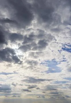 Blue sky with clouds as background Stock Photos