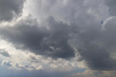 Blue sky with clouds as background Stock Photos