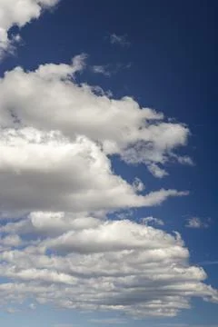 Blue sky with clouds as background Stock Photos