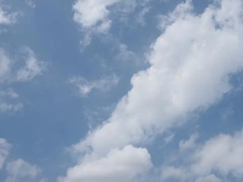Blue sky with clouds background Stock-Fotos