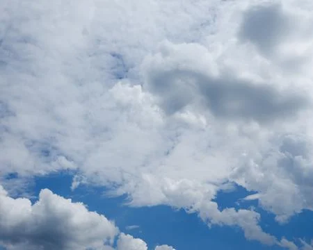 Blue sky with clouds background Stock Photos