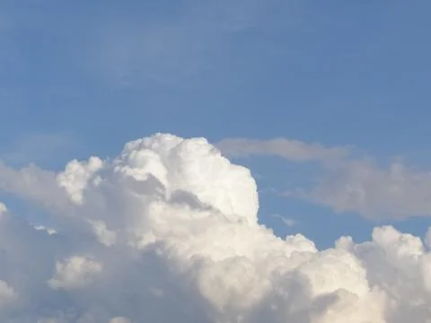 Blue sky with clouds background Stock Photos