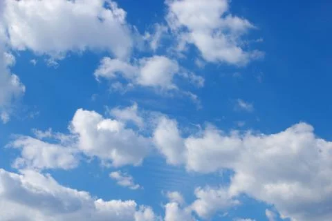 Blue sky with clouds background, sky with clouds. Stock Photos