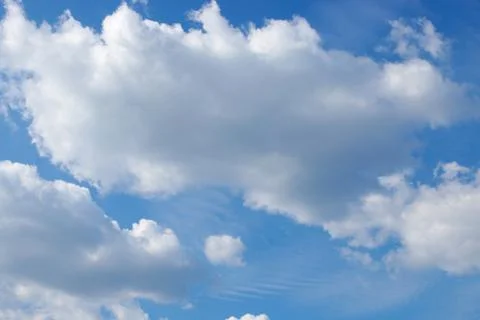 Blue sky with clouds background, sky with clouds. Foto stock