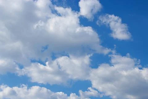 Blue sky with clouds background, sky with clouds. Foto stock
