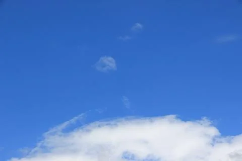 Blue sky with clouds background.It's beautiful and natural. Stock Photos