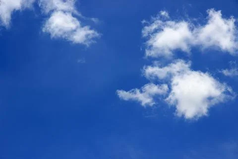 Blue sky with clouds background.It's beautiful and natural. Stock Photos