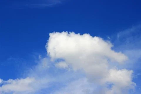 Blue sky with clouds background.It's beautiful and natural. Stock Photos