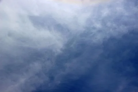 Blue sky with clouds background.It's beautiful and natural. Stock Photos