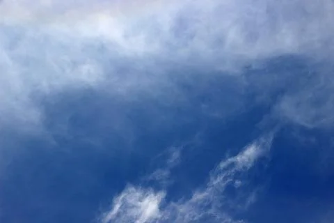 Blue sky with clouds background.It's beautiful and natural. Stock Photos