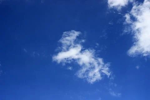 Blue sky with clouds background.It's beautiful and natural. Stock Photos