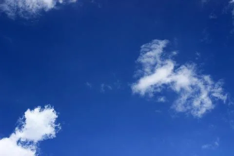 Blue sky with clouds background.It's beautiful and natural. Stock Photos