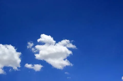Blue sky with clouds background.It's beautiful and natural. Stock Photos