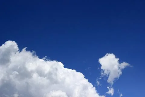Blue sky with clouds background.It's beautiful and natural. Stock Photos