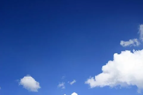 Blue sky with clouds background.It's beautiful and natural. Stock Photos