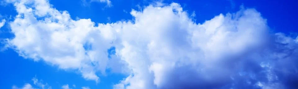 Blue sky with clouds. Beautiful background Background Panarama Stock Illustration