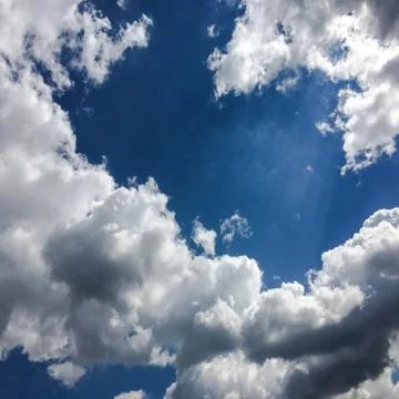 Blue Sky. Clouds. Blue sky with white clouds 스톡 사진