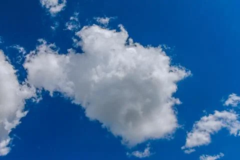 Blue sky with clouds. blue sky background. copyspace. Stock Photos