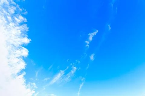 Blue sky with clouds. blue sky background. copy space. Stock Photos