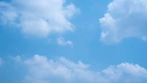Blue sky with clouds, clear and best weather Stock Footage 107936705