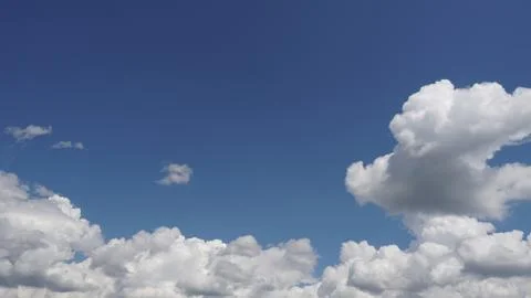 Blue sky with a clouds in a clear day background Foto stock