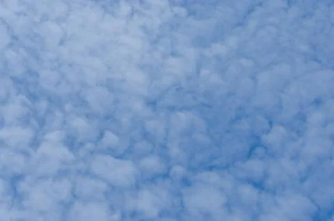 Blue sky with clouds closeup Stock Photos