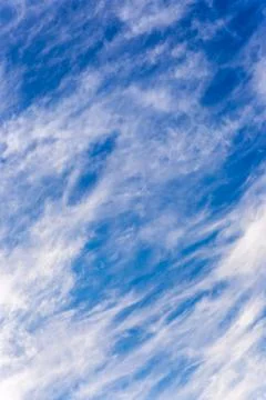 Blue sky with clouds closeup Stock-Fotos